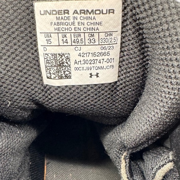 Under Armour Valsetz Micro Tactical Boots Mens 15 Black Side Zip Slip Resistant main image 15